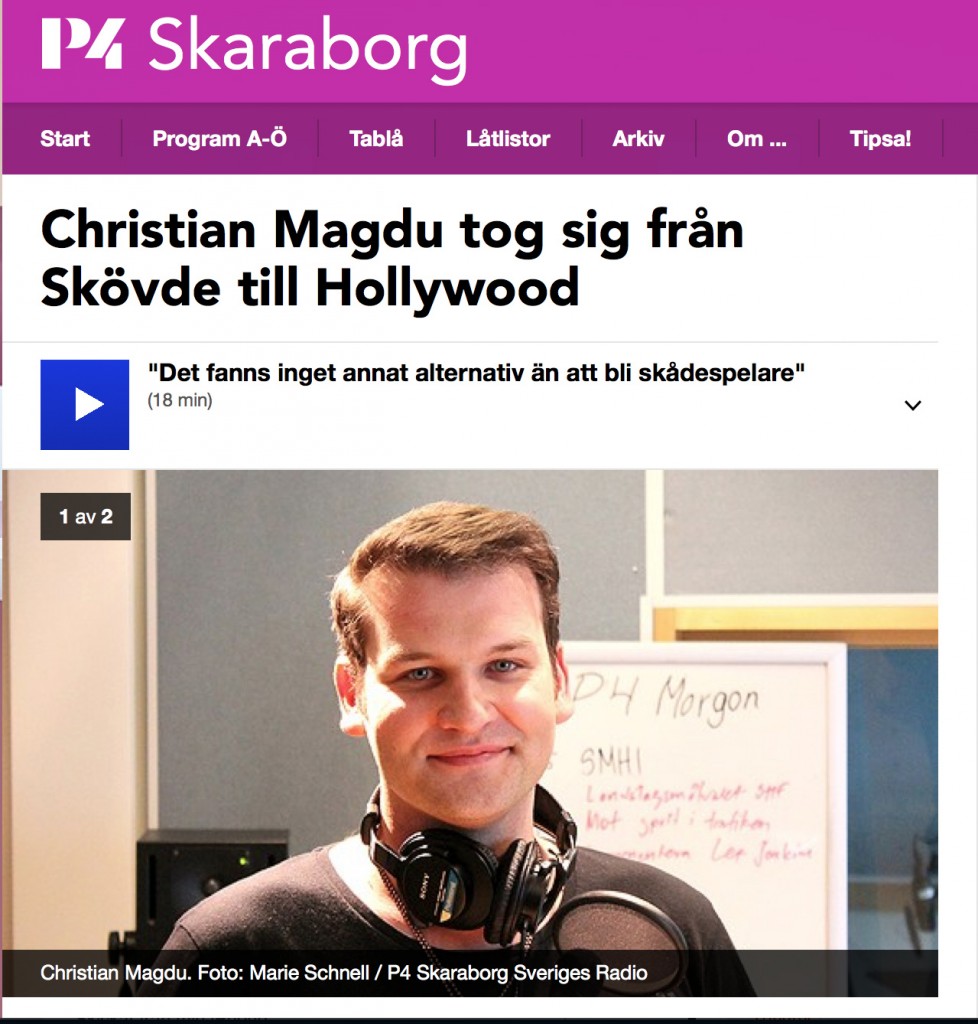 Christian tog sig från Skövde till Hollywood P4 1